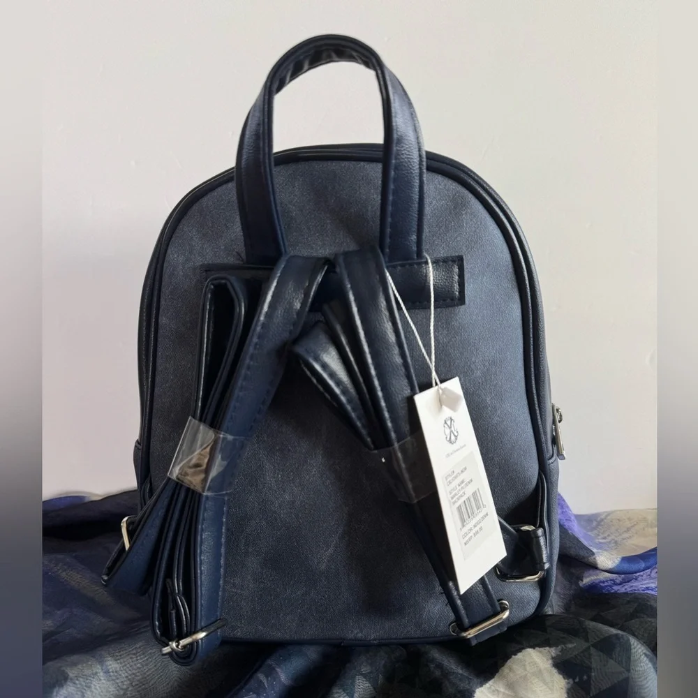 CXL by Christian Lacroix Marley PU Denim Backpack – Indigo Denim